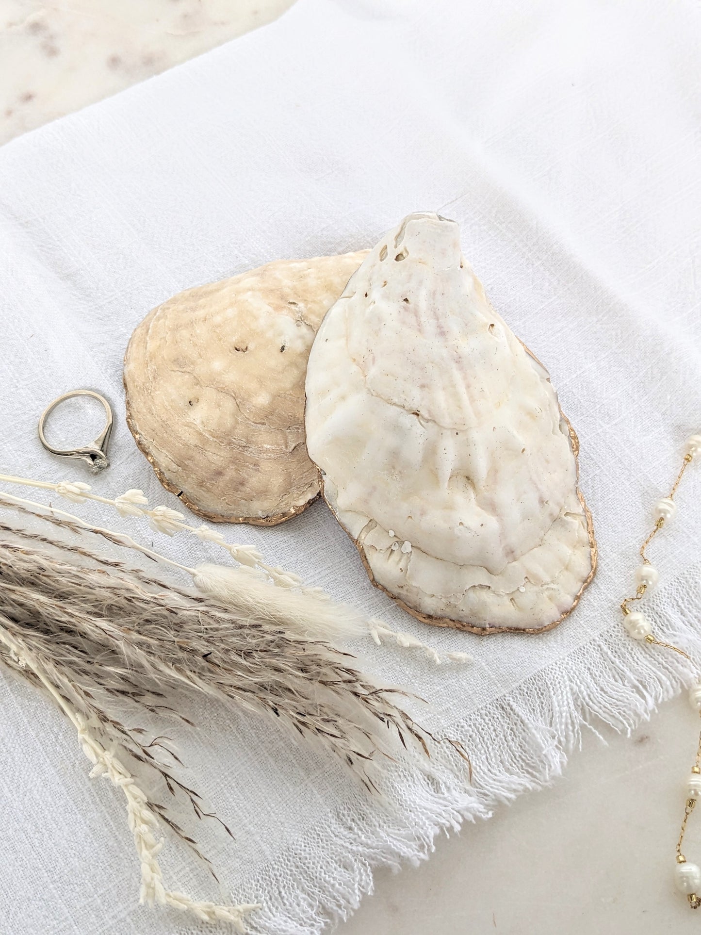 Chinoiserie Oyster Shell Ring Dish